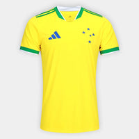 Camisa Masculina Cruzeiro Brasil Adidas 2026 - Amarelo+Verde