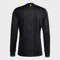 Camisa Manchester United III Manga Longa 25/26 - Torcedor Masculina - Preta